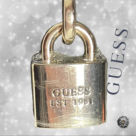 Guess Chained Crossbody Phone Holder Black Silver - Picture 5 of 6